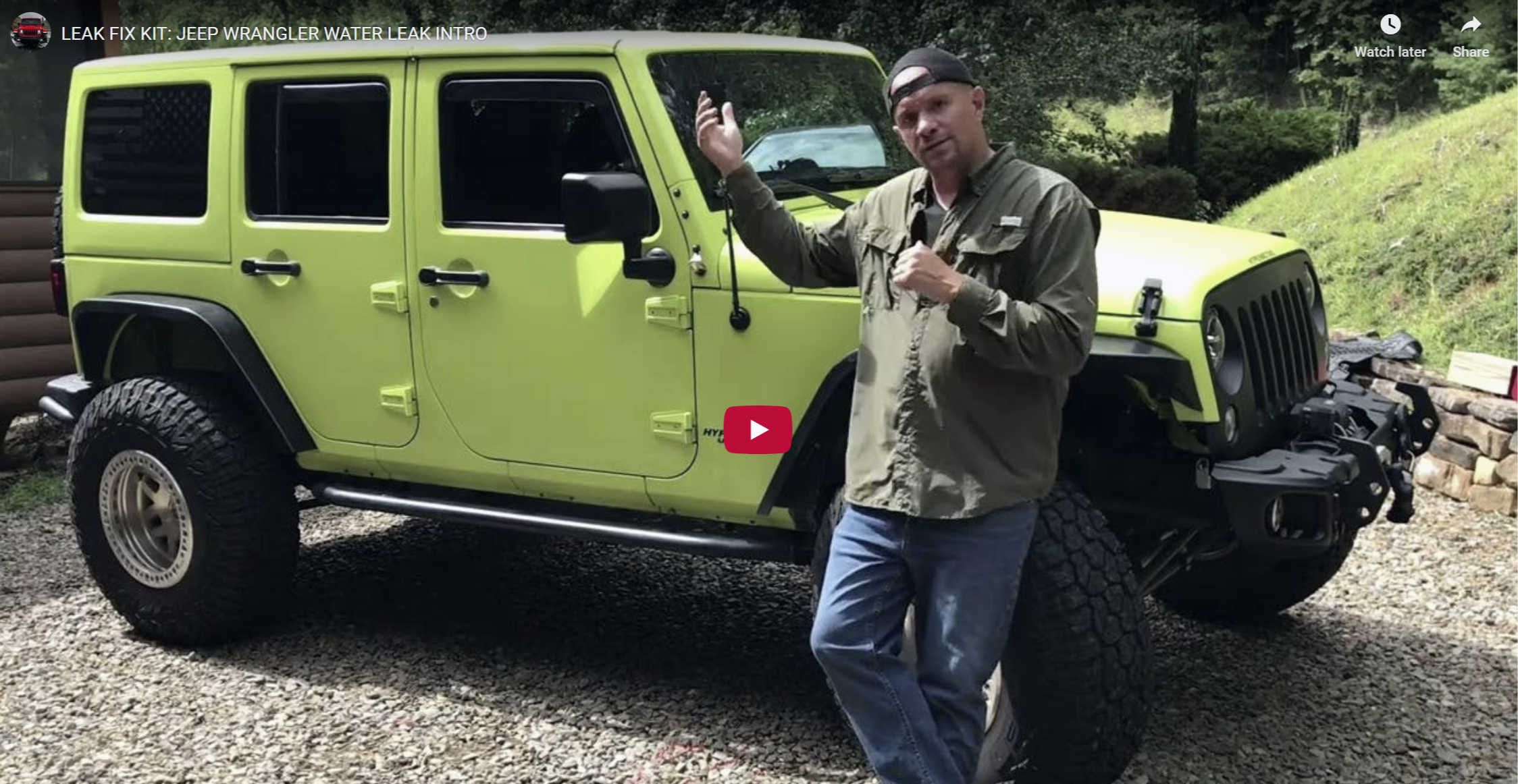 Load video: The real reason your Jeep Wrangler leaks water.